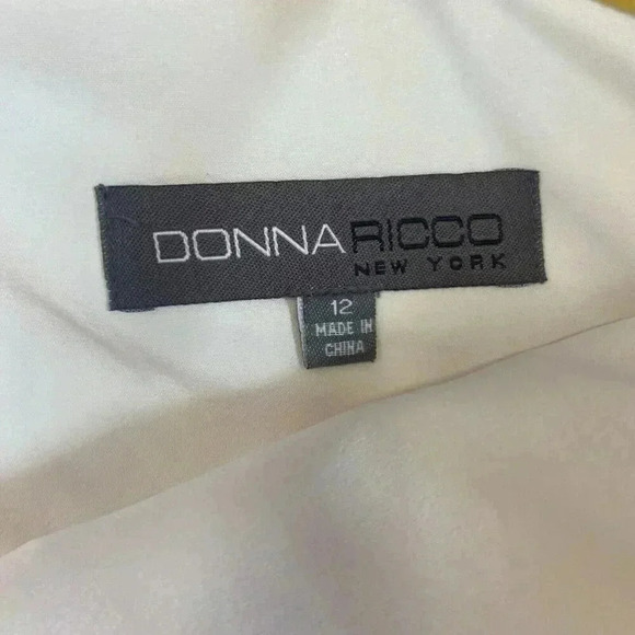 Donna Ricco New York Cotton Dress Size 12 Pink and Yellow Floral Tulip w Pockets - Picture 8 of 14